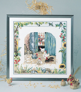 Набор для вышивания "Курятник". Арт 76434