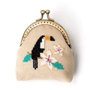 Набор для вышивания кошелька "Тукан на ветке". Арт 2860404