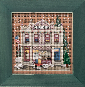 Набор для вышивания бисером "Рождественская деревня: Ежедневные новости". Арт MH141934