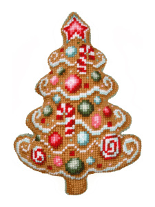 Набор для вышивания подушки "Новогодняя елочка". Арт PN-0215326
