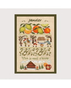 Набор для вышивания:"JANVIER" (Январь). Арт 1150