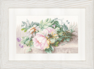 Набор для вышивания "Still life with peonies and morning glory"  . Арт PN-0147588