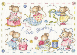Набор для вышивания "I Love Sewing". Арт XKG9