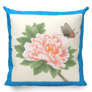 Набор для вышивания подушки "Пион и бабочка". Арт 2870304