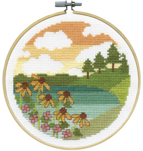 Набор для вышивания "На берегу озера". Арт 7073