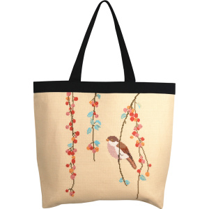 Набор для вышивания сумки "Синица и ягоды". Арт 2860202