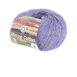 Пряжа Merino Cotton organic, 55% шерсть, 45% хлопок, 50 г, 230 м. Арт 98311-0016