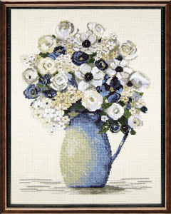 Набор для вышивания "Голубые анемоны". Арт 7008