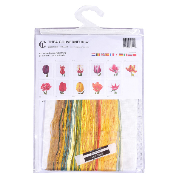 Набор для вышивания "Желтый тюльпан", канва лен 36 ct. Арт 522