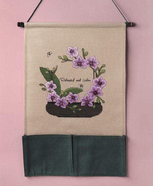 Набор для вышивания настенного органайзера "Орхидея". Арт 2871002