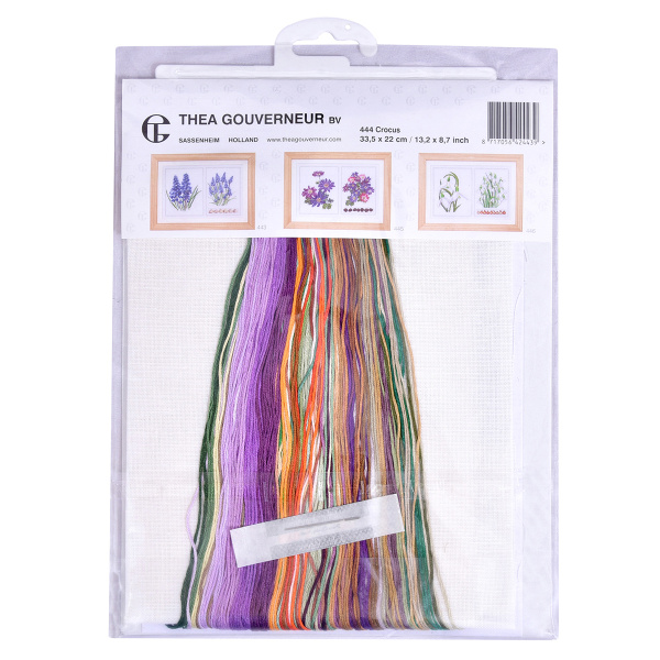 Набор для вышивания "Группа крокусы", канва лён 36 ct. Арт 444                     