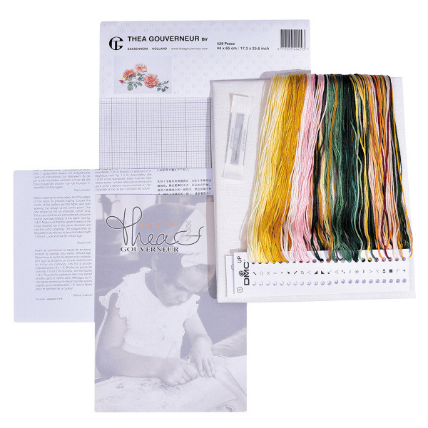 Набор для вышивания "Роза Мира", канва лён 36 ct. Арт 429