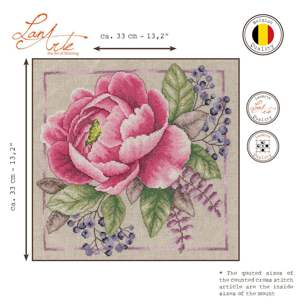 Набор для вышивания "Blooming rouge" . Арт PN-0199792