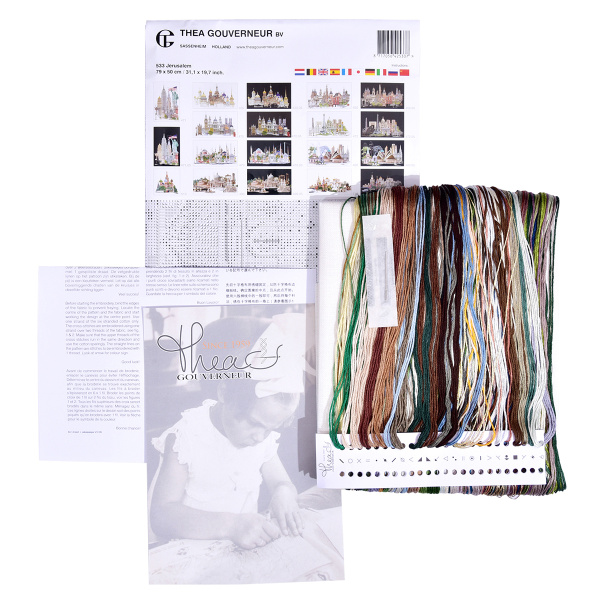 Набор для вышивания "Иерусалим", канва лён 36 ct. Арт 533