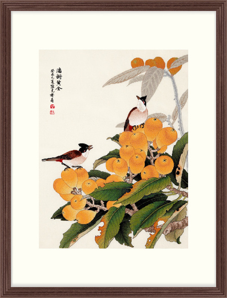 Набор для вышивания "Птицы на золотистой локве". Арт 2030814