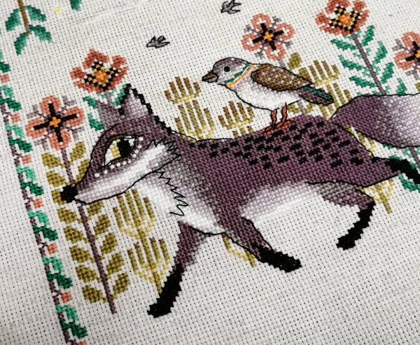 Набор для вышивания "Лисонька и птица". Арт 03.017.19