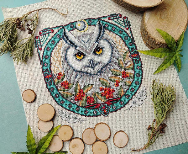 Набор для вышивания "Белый филин". Арт 03.017.21