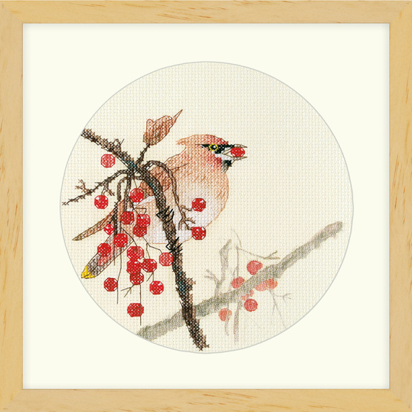 Набор для вышивания "Птица и сливы". Арт 2032603