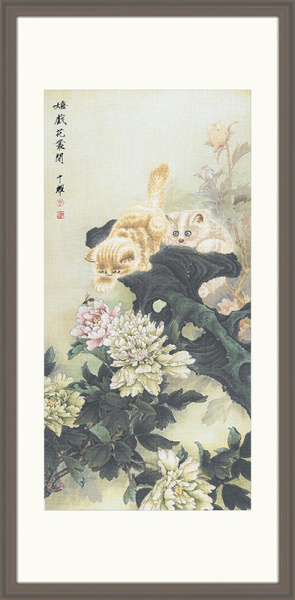 Набор для вышивания "Коты и пионы". Арт 2031101