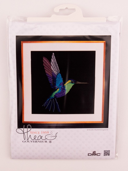 Набор для вышивания "Колибри", канва лен 32 ct, 31 х 36 см. Арт 616+658936+