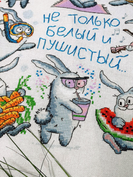 Набор для вышивания  "Не только белый и пушистый". Арт 07.002.21