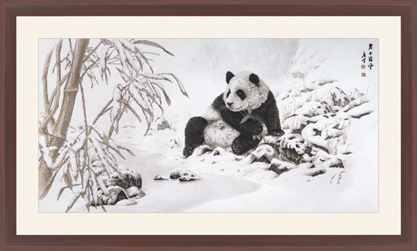 Набор для вышивания "Панда и бамбук". Арт 2032103