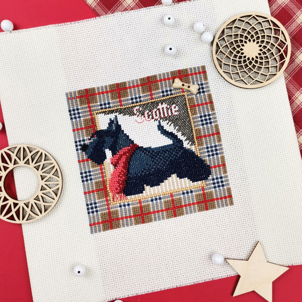 Набор для вышивания "Скотч терьер". Арт 13.003.19