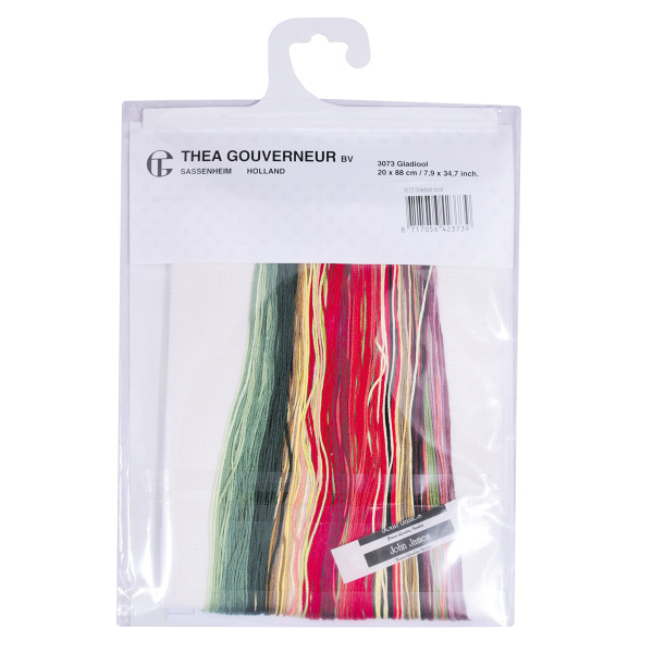 Набор для вышивания "Красный гладиолус", канва лён 36 ct. Арт 3073                    