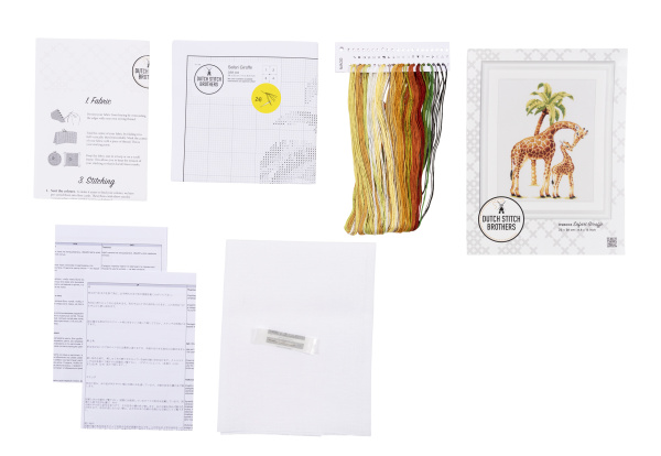 Набор для вышивания "Сафари Жирафы", канва Aida 14 ct. Арт DSB003A