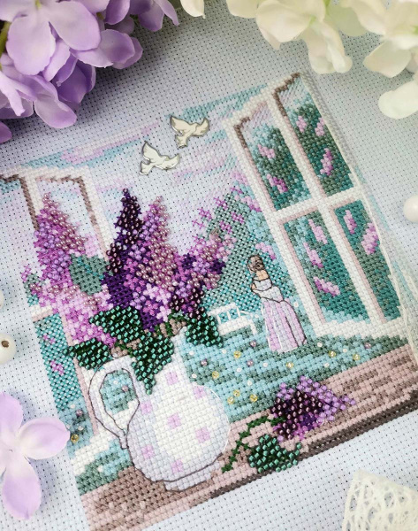 Набор для вышивания  "Сирень". Арт 13.003.33