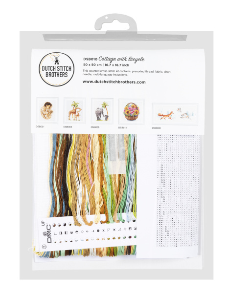 Набор для вышивания "Коттедж", канва лён 28 ct. Арт DSB010L