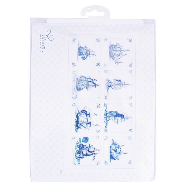 Набор для вышивания "Старинная плитка", канва лён 36 ct. Арт 482