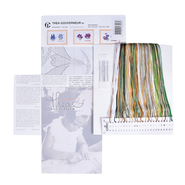 Набор для вышивания "Подснежники", канва аида 18 ct . Арт 446A                    