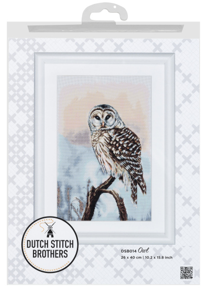 Набор для вышивания "Сова", канва лён 28 ct. Арт DSB014L