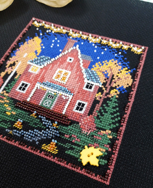 Набор для вышивания "Осенний домик". Арт 13.003.17