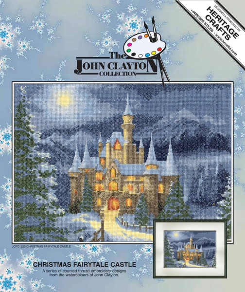 Набор для вышивания "Рождественский сказочный замок". Арт JCFC1823E
