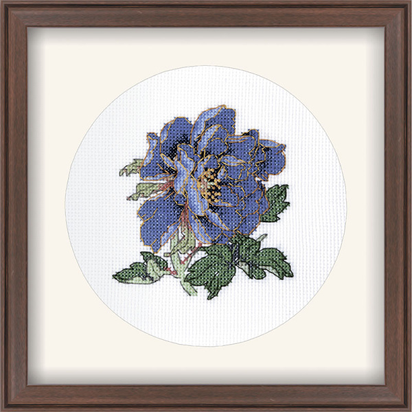 Набор для вышивания "Великолепие синего пиона". Арт 2030845
